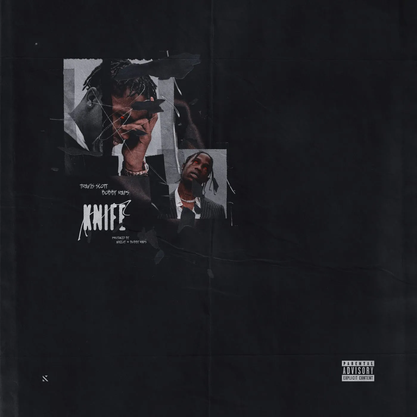 Travis Scott Knife cover artwork by kalenacovers